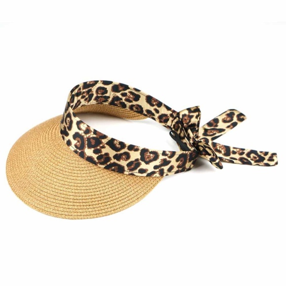 Leopard sun visor hat - Picture 2 of 4